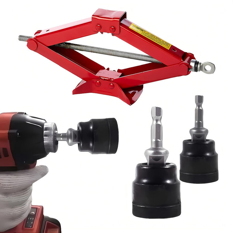 Car Jacks Lifting Equipment Scissor Jack Adapter Rod 1/2 Inch Wrench Electric Dr