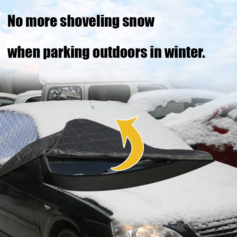 Thumbnail: Car Snow Cover Extra Large Windshield Side Window Protector Covers For Snow Ice