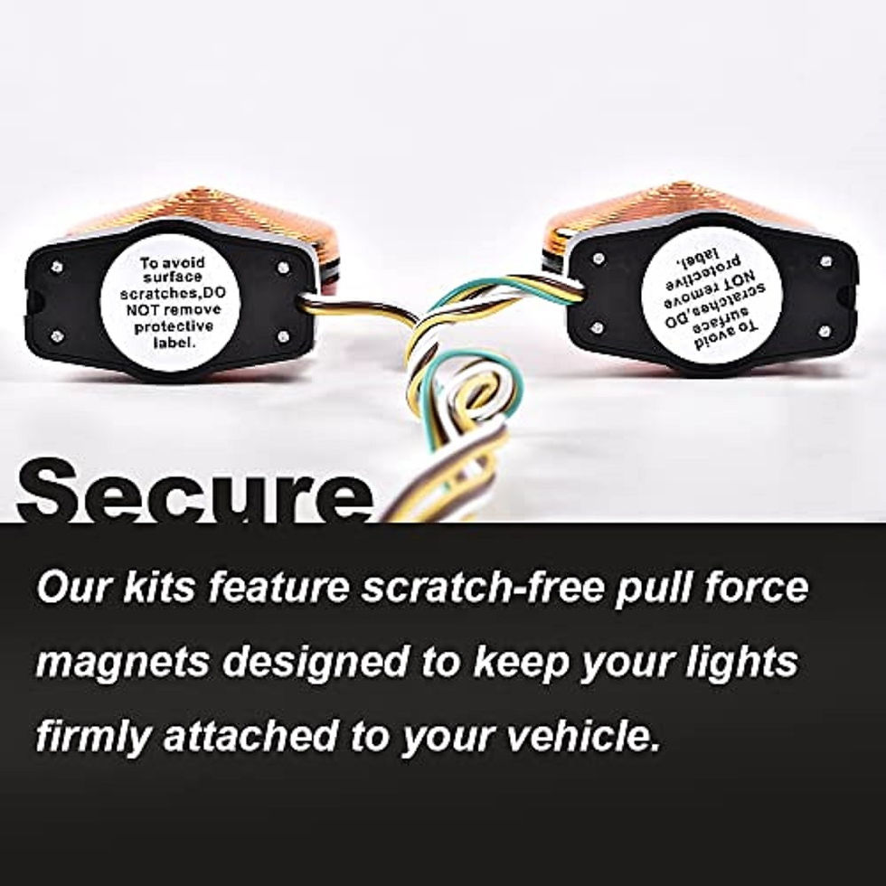 Thumbnail: G-Plus Universal Magnetic Towing Tow Light Kit 12V Trailer RV Dolly Tail To..
