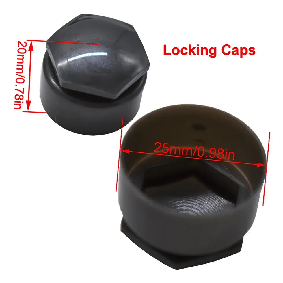 Thumbnail: 24x Car Wheel Nut Caps Accessories Auto Tyre Hub Screw Anti-Rust Protection Vehi