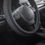 Thumbnail: Auto Drive 1Piece Car Steering Wheel Cover Cheque Slate Black - Universal F..