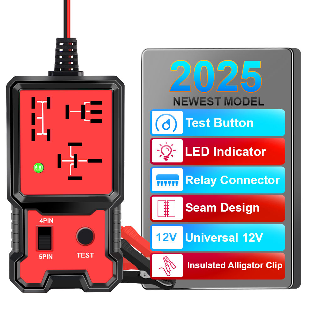 Automotive Electronic Relay Tester Indicator Light Voltage Tester Car Battery Ch