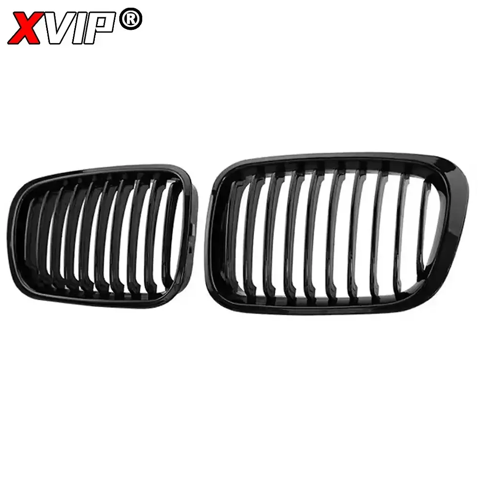 Thumbnail: XVIP Glossy M-Color Double Line Style Upper Grilles For BMW 3-Series E46 4DR 199