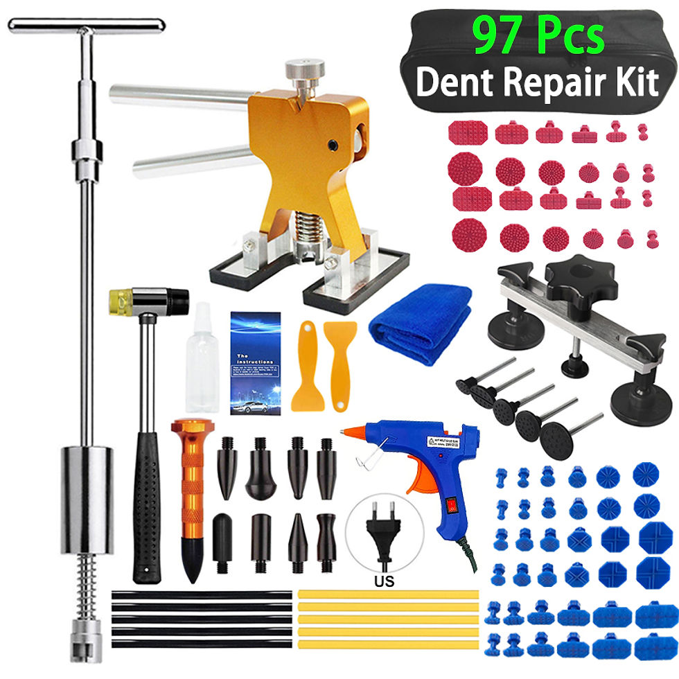 Thumbnail: Car Body Paintless Kit Dent Repair Tools, Hail Pit Extrator, Glue Extrator Tabs,