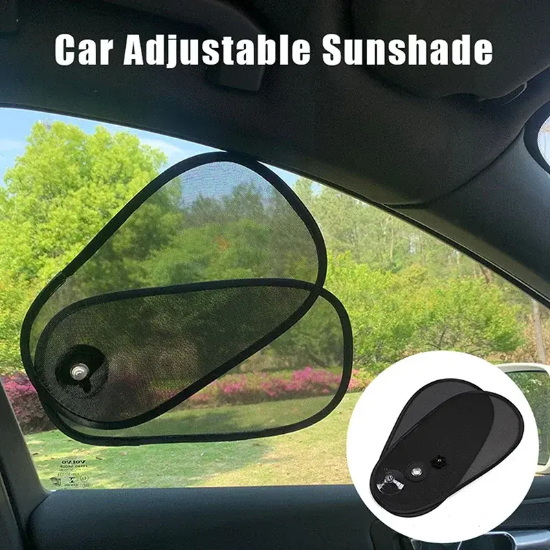 Rotatable Car Side Window Sunshade Suction Cup Type Folding Car Sunshade Curtain