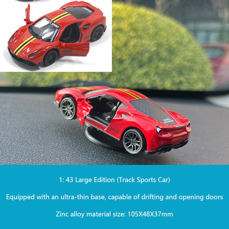 Thumbnail: 1PC Drifting Cool Car Dashboard Turning Racing Car Ornament Rotating Model Insid