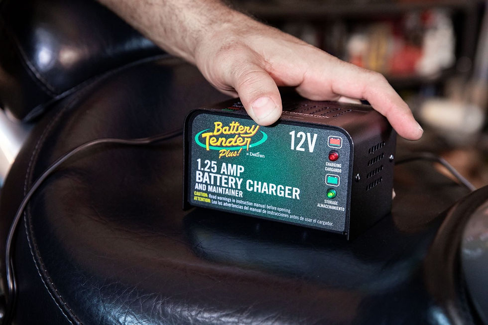 Thumbnail: Battery Tender Plus 12V Battery Charger and Maintainer: 1.25 AMP Powersport..