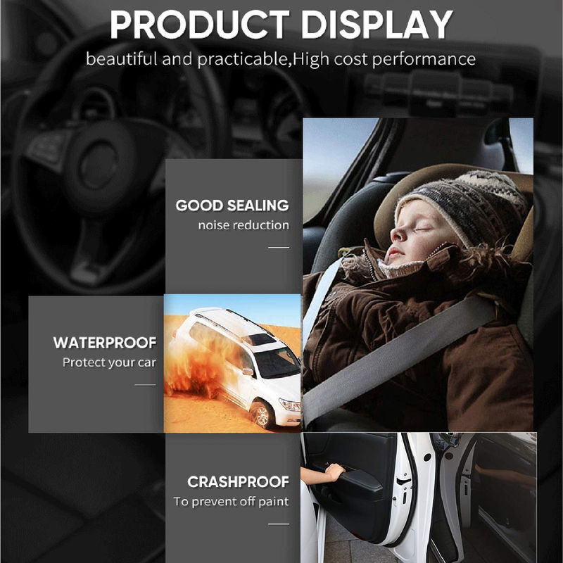 Thumbnail: Car Door Edge Guards Clear, 16Ft Rubber Seal Protector U Shape Edge Trim Car Doo