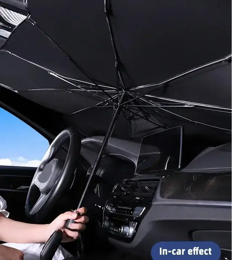 Thumbnail: Car sunshade product sunshade suitable for car front windshield sunshade suitabl
