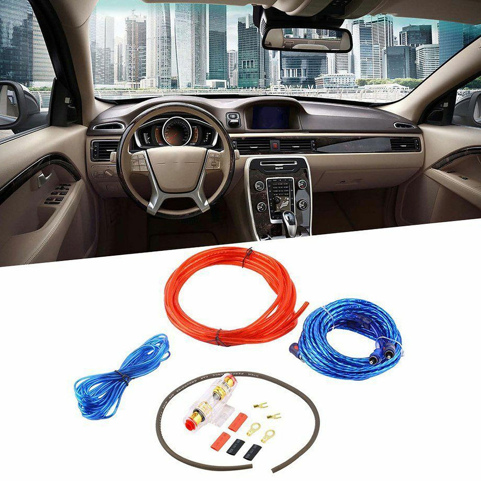 Thumbnail: Car Amplifier Wiring Kit Gauge Power Cable Fuse Holder for Subwoofer Audio Syste