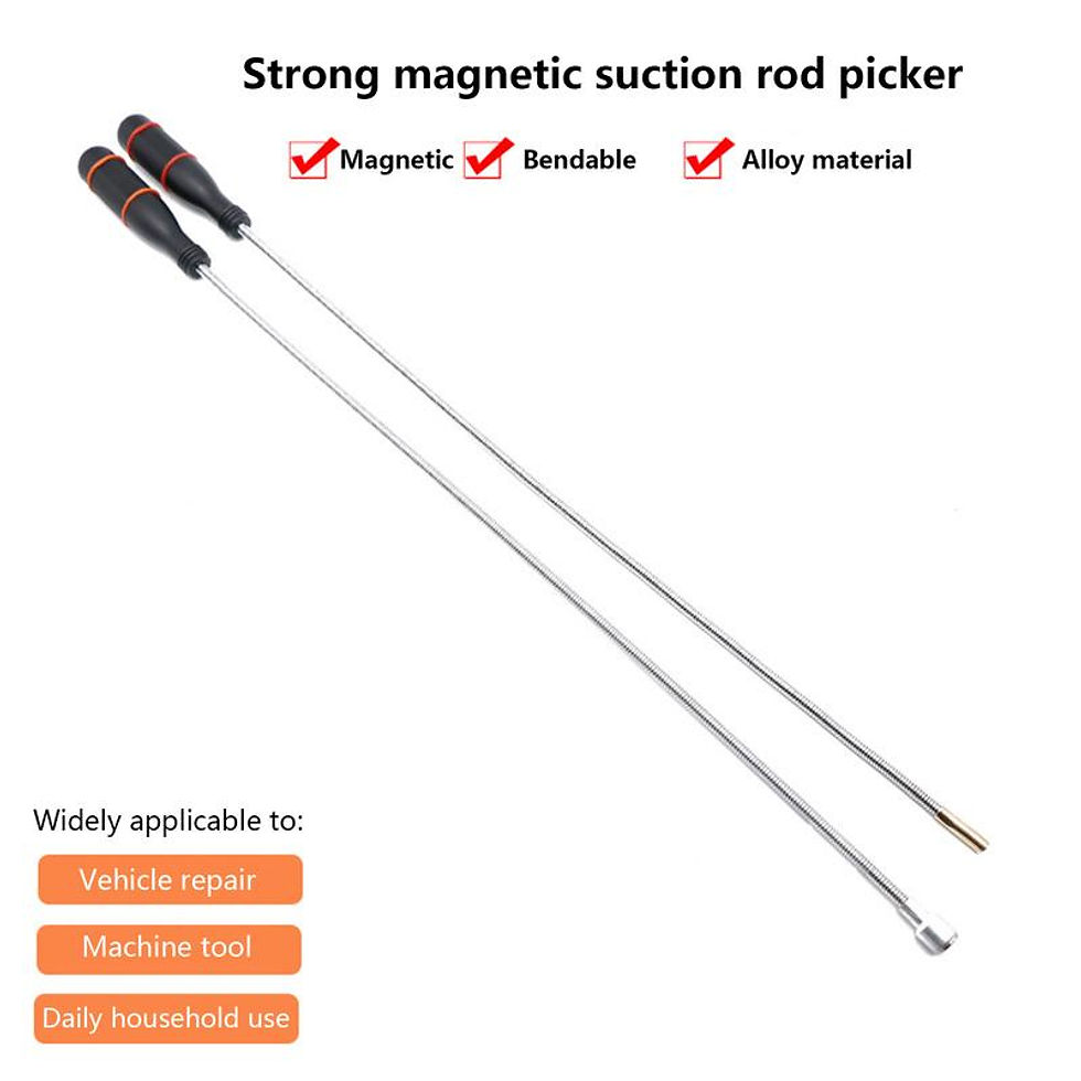 Thumbnail: Magnetic Pipe Telescopic Handle Car Tool Kit Portable Magnet Grabber Pickup Car