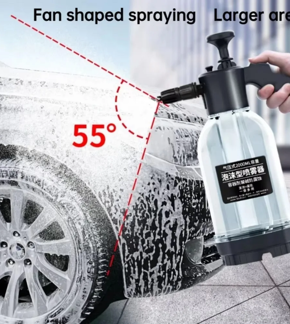 Thumbnail: 2L Hand Pump Foam Sprayer Pneumatic Washer Foam Snow Foam High Pressure Car Wash