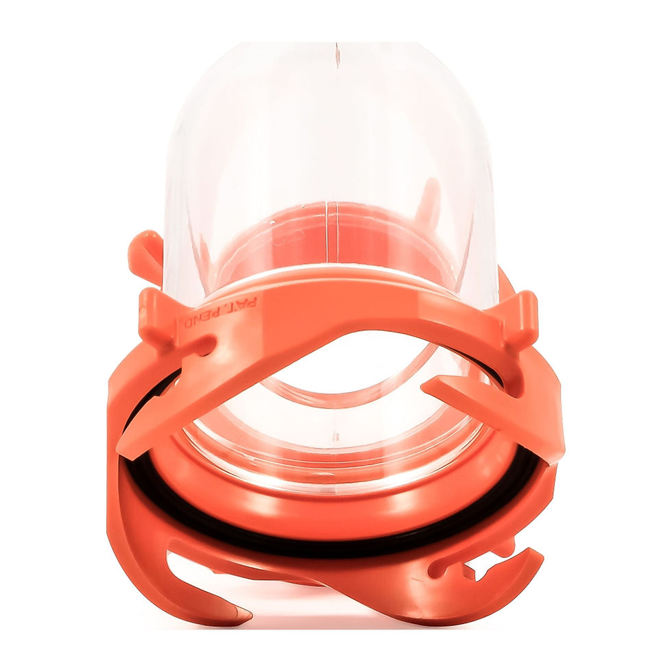 Thumbnail: Camco RhinoFLEX Swivel Camper/RV Sewer Fitting | Features Swivel Lug and Ba..