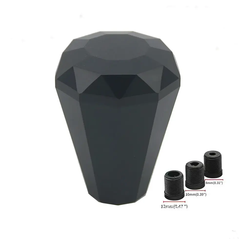 Thumbnail: New Design Diamond Shape Aluminum Manual Gear Stick Shift Knob Lever Shifter Rac