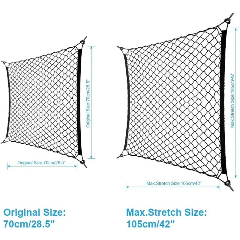 Thumbnail: For Jeep Grand Cherokee 1992-2025 ZJ WJ WK WK2 WL Nylon Car Rear Cargo Net Trunk