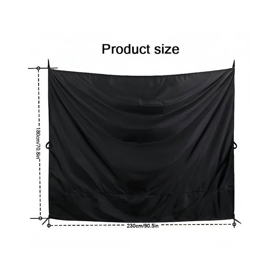 Thumbnail: Car Rear Door Curtain Universal Car Divider Curtain Accessories Oxford Cloth Bla