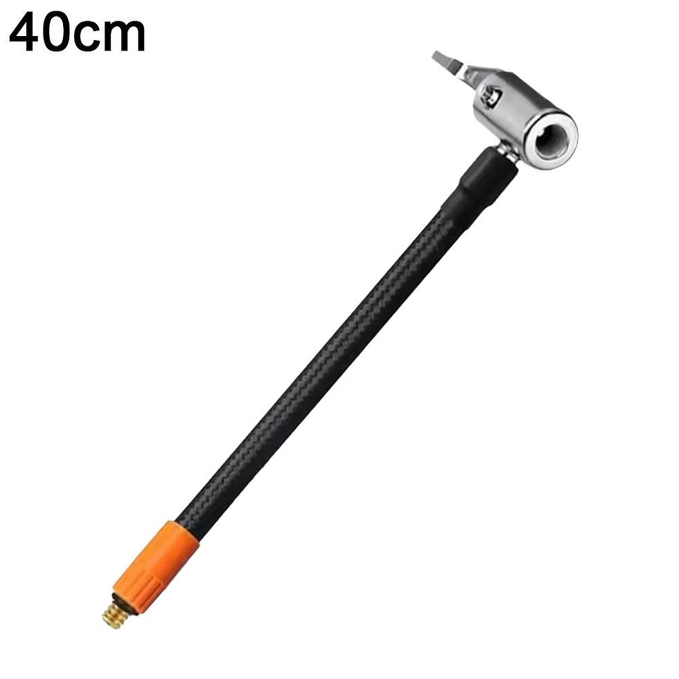 Thumbnail: M6 Locking Air Chuck With Air Hose 40cm Standard Tire Valve Fine Thread Inflatab
