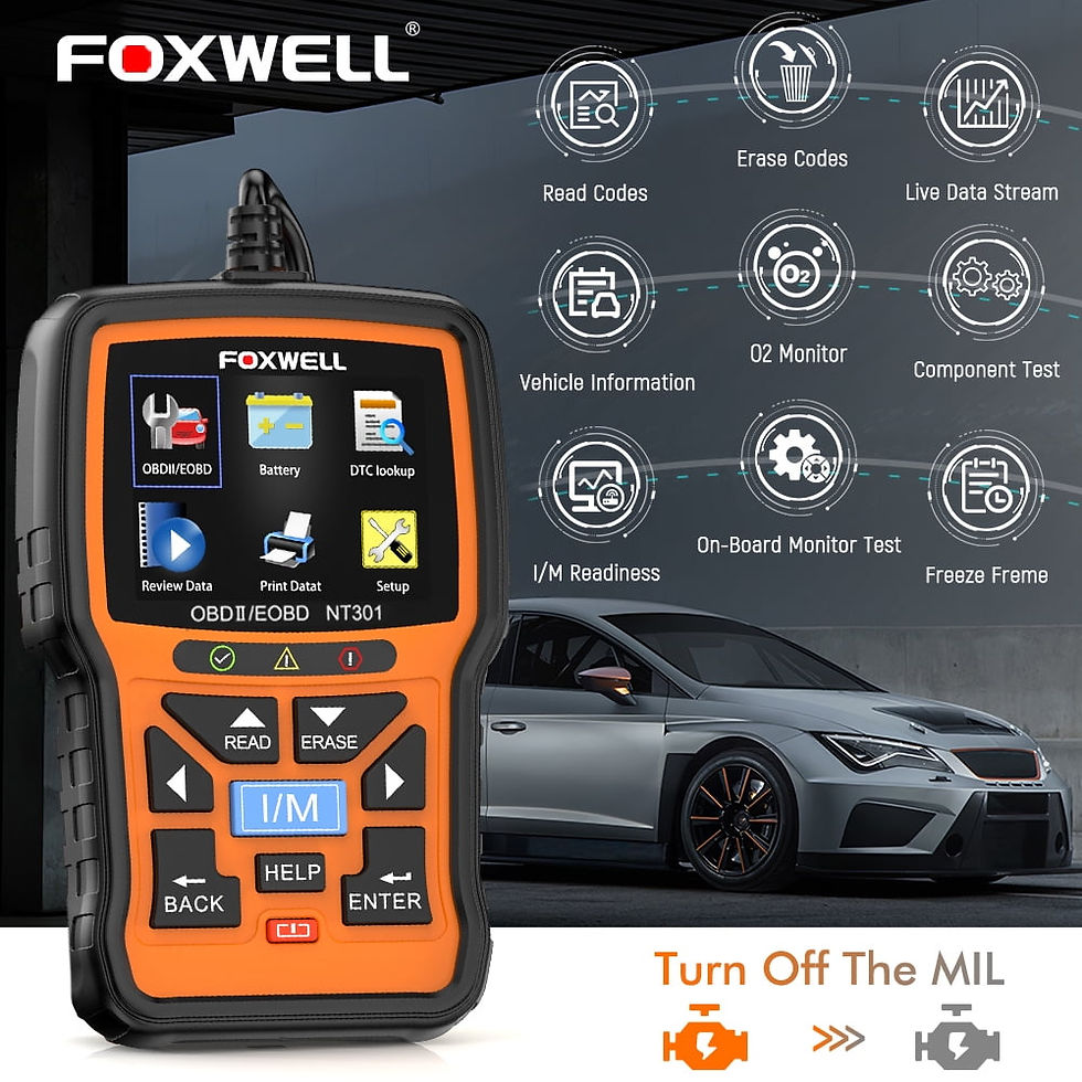 Thumbnail: Foxwell OBD2 Scanner Code Reader Check Engine Fault Car Diagnostic Tool Che..