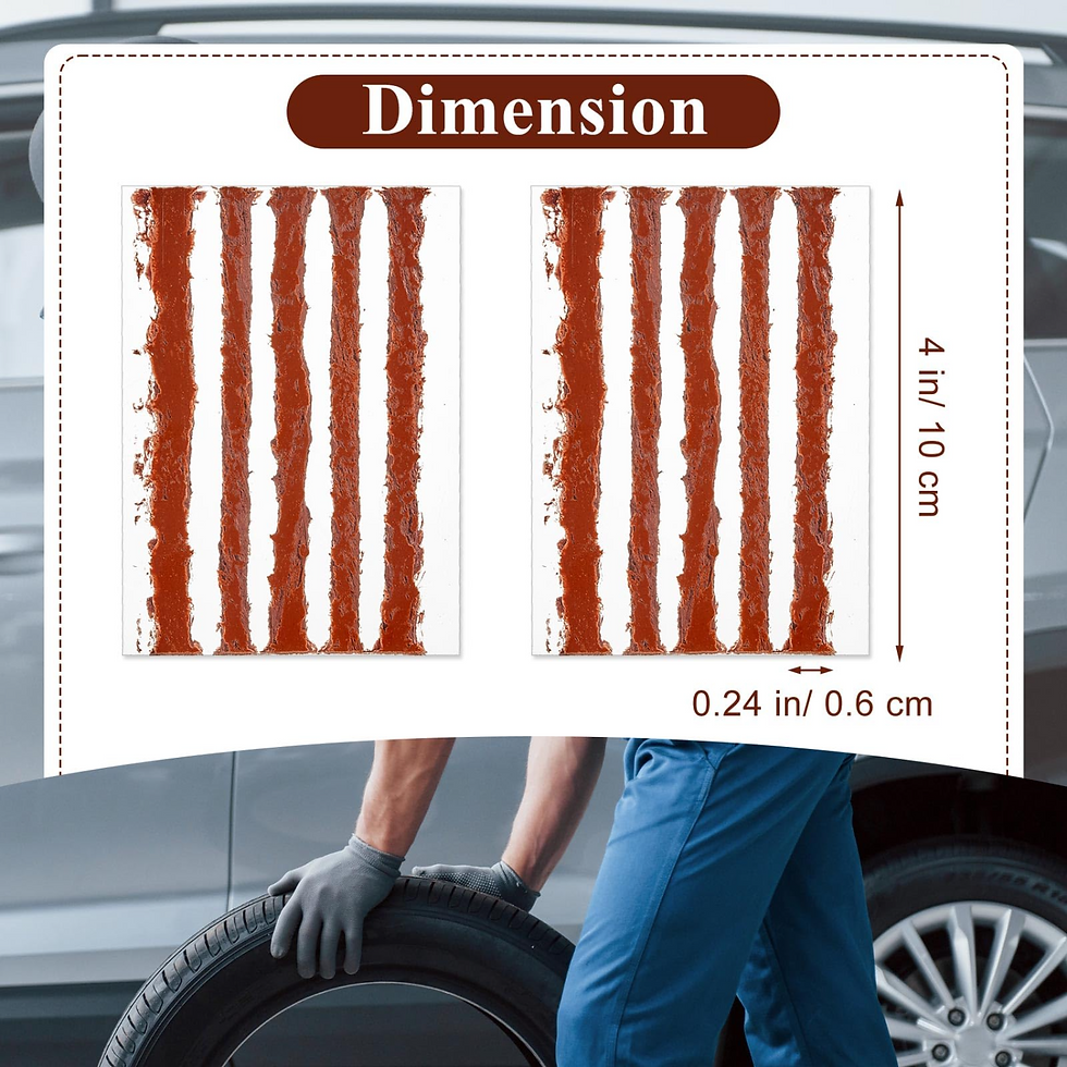 Thumbnail: 10-500Pcs Tire Repair Strips Tubeless Rubber Stiring Glue Seals for Car Motorcyc