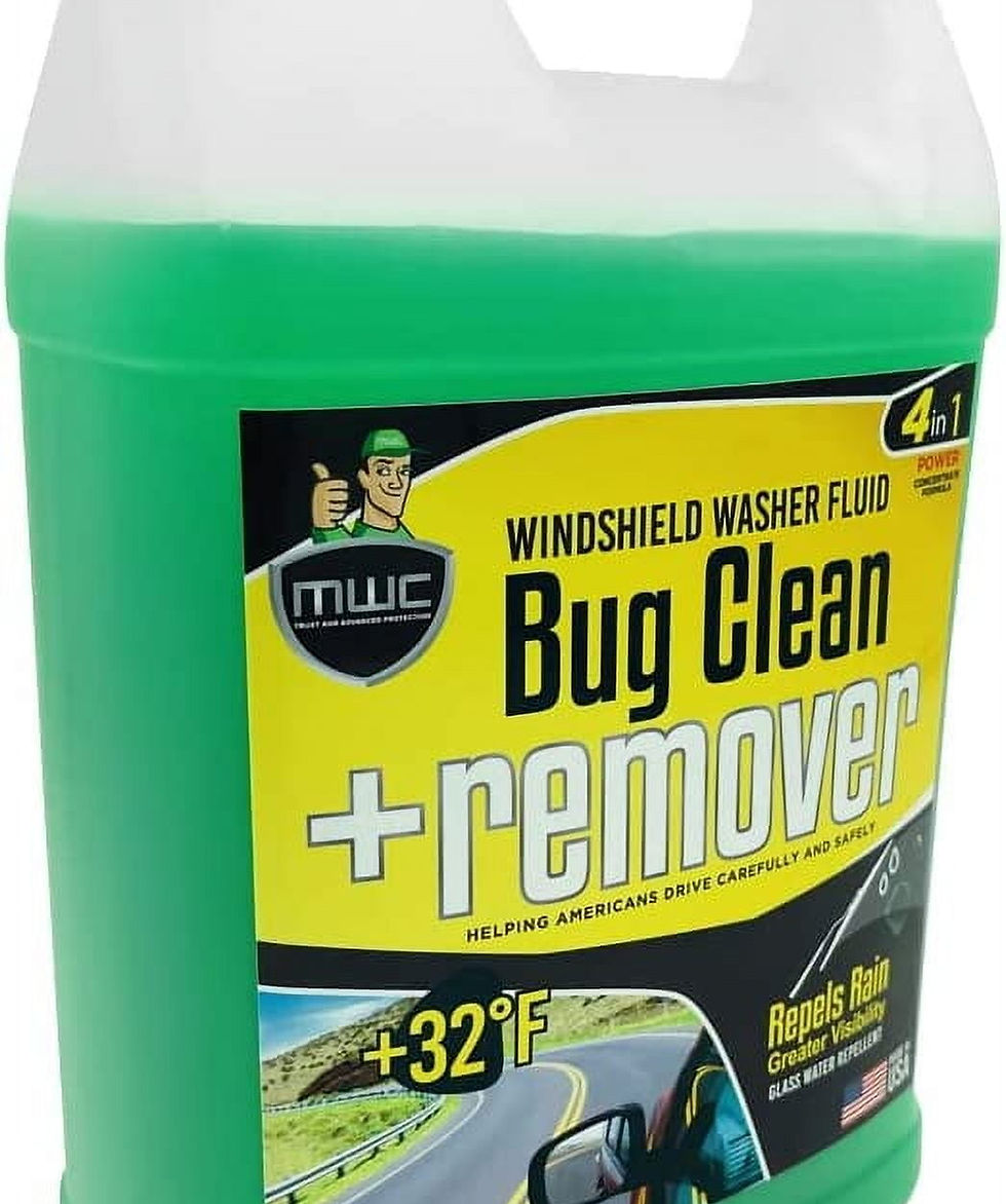 Thumbnail: MWC 446931 Windshield Washer Fluid Clean + Remover Green 1 gal (3.78 Liters..