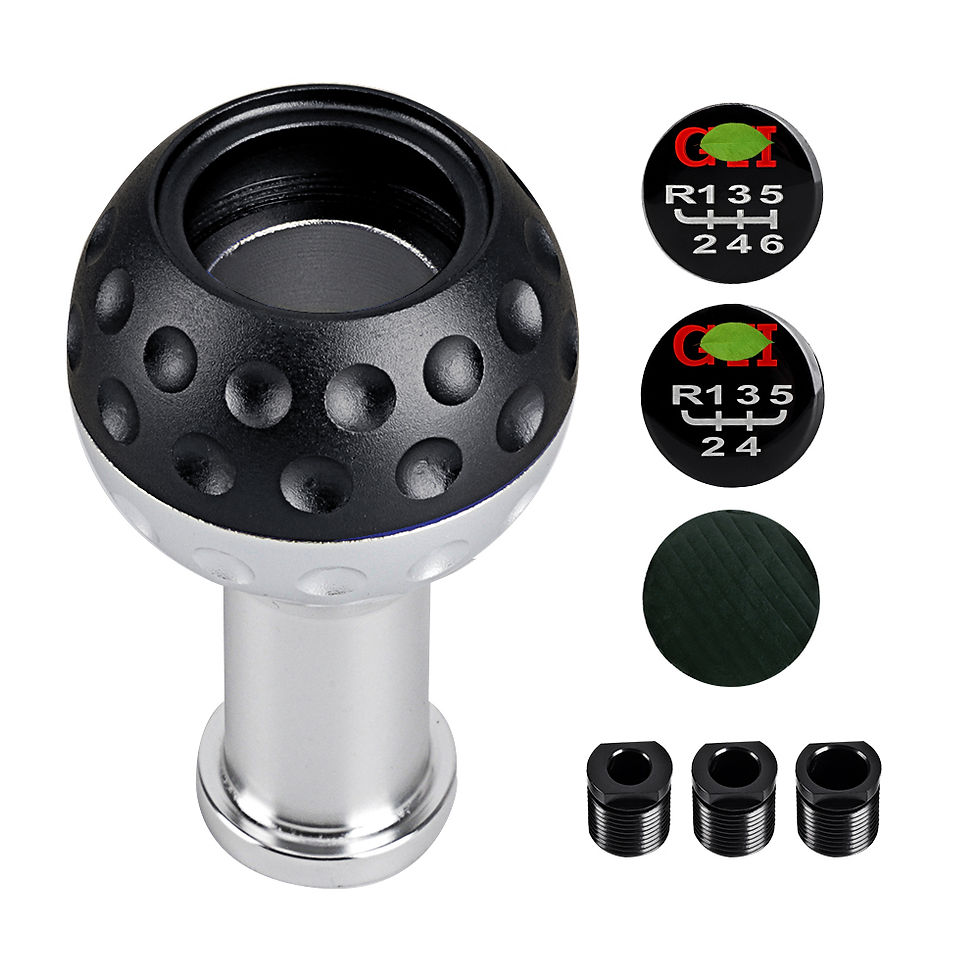 Thumbnail: 5 Speed Universal Gear Shift Knob Aluminum 6 Speed Trans Stick Head Knob With 3