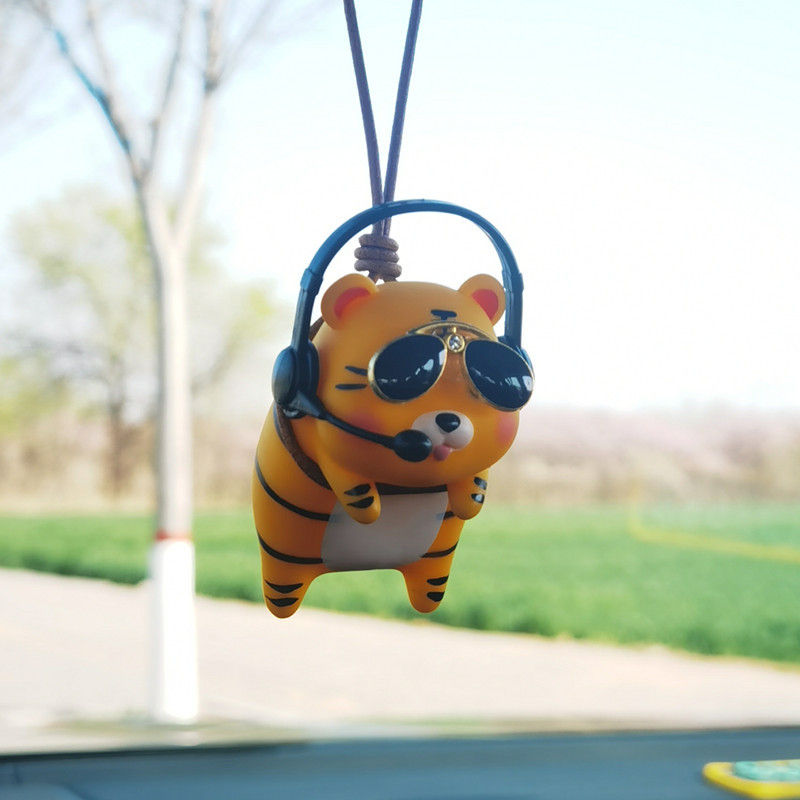 Thumbnail: Car Pendant Cute Pig Car Accessorie Swing Pig Auto Pendant Car Rearview Mirror P