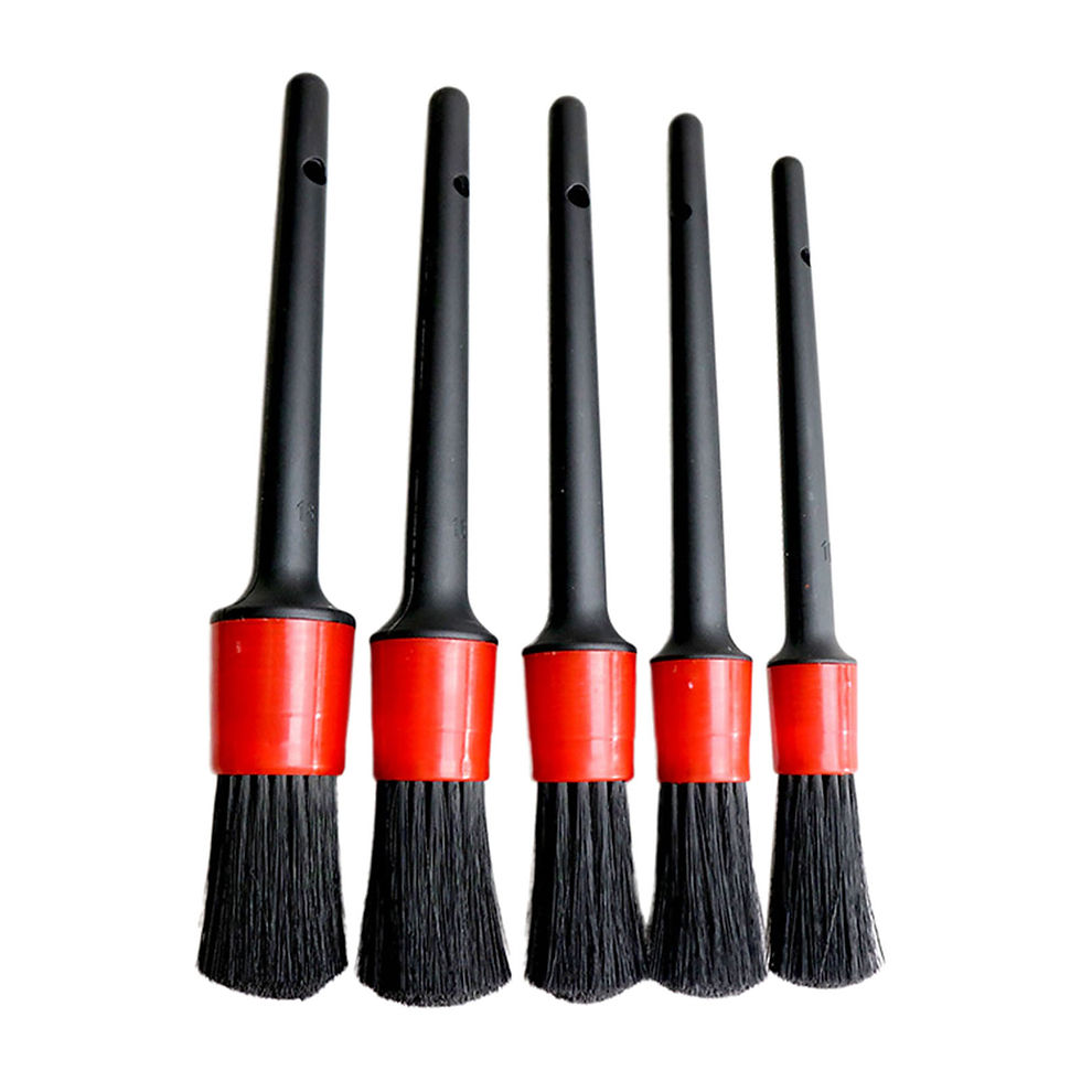 Thumbnail: 1/5pcs Car Cleaning Brush Kit Car Detailing Details Brush Gap Brush Car Wash Bru