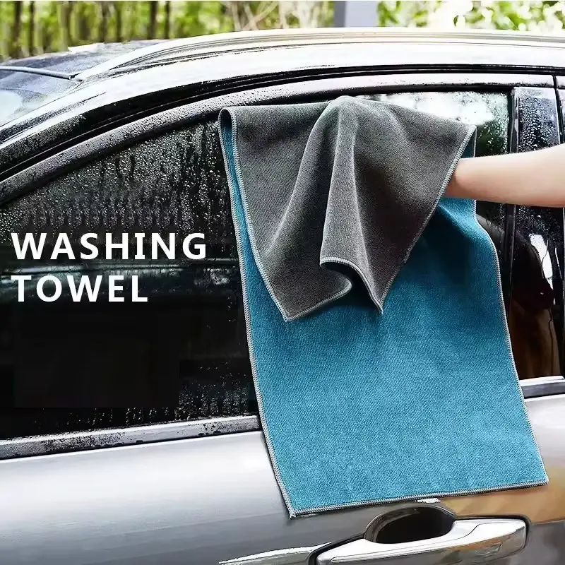 Microfiber Cleaning Towel Thicken Soft Drying Cloth Car Body Washing Towels Doub