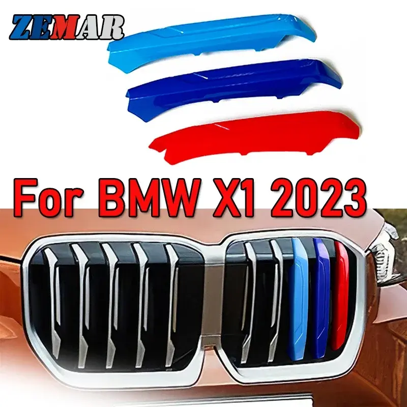 Thumbnail: 3Pcs ABS Car Racing Front Grille Trim Strips For BMW X1 F48 E84 U11 2009-2021 20