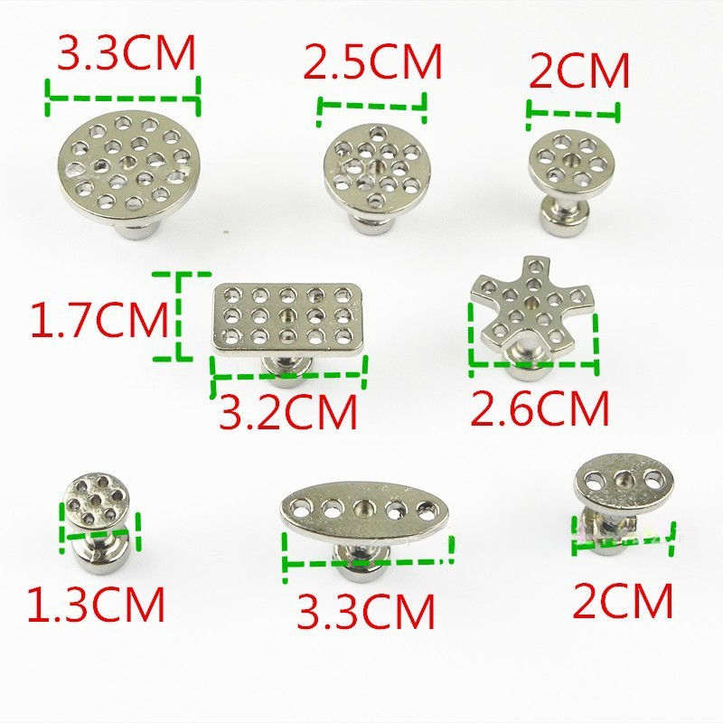 Thumbnail: 8PCS Car Body Paintless Dent Hail Buckle Aluminum Alloy Glue Puller Tabs Remover