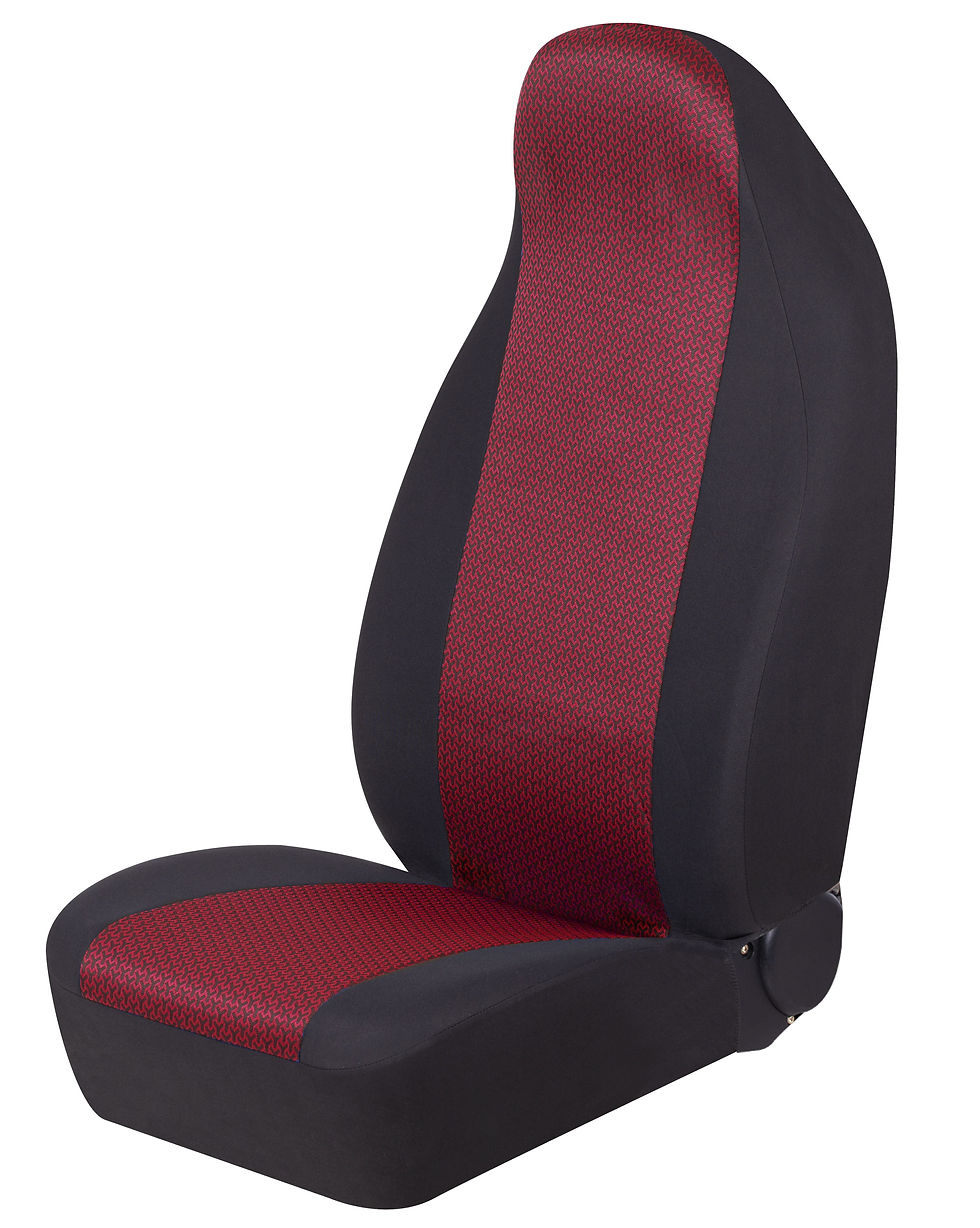 Thumbnail: Auto Drive 1pc Atlanta Red Seat Cover-Universal Fit, Assembled Product-2202..