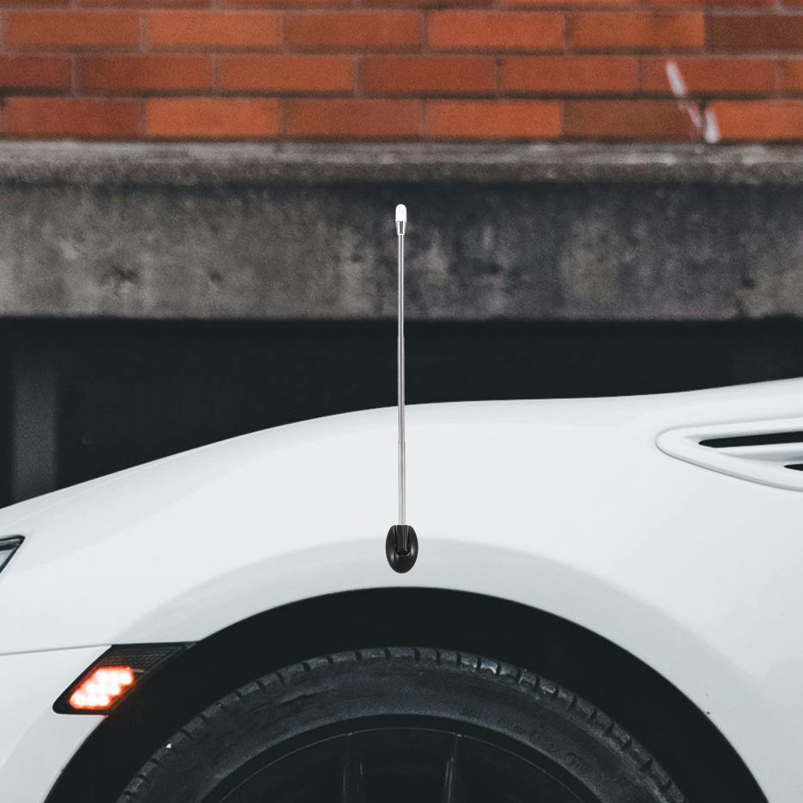 3 Section Adjustable Telescopic Car Bumper Corner Antenna Pole Parking Guide Dri