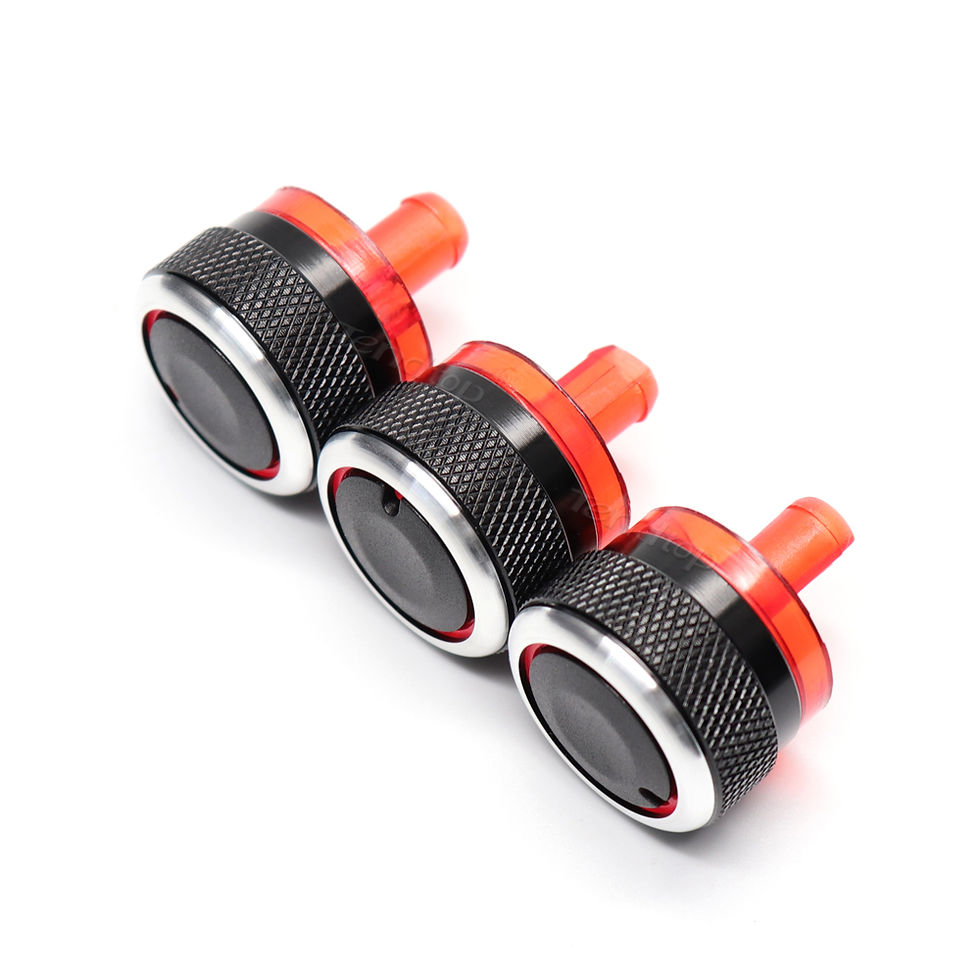 Thumbnail: 3Pcs/Set AC Knob Switch Air Conditioning Heat Control Switch Car Accessories Fit
