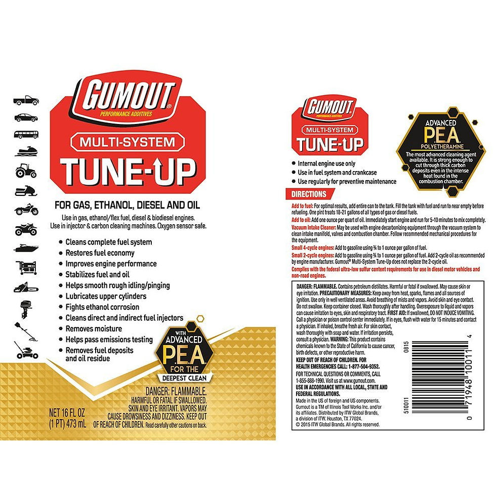 Thumbnail: Gumout Multi-System Tune-up 16 oz Automotive Additive - 510011W