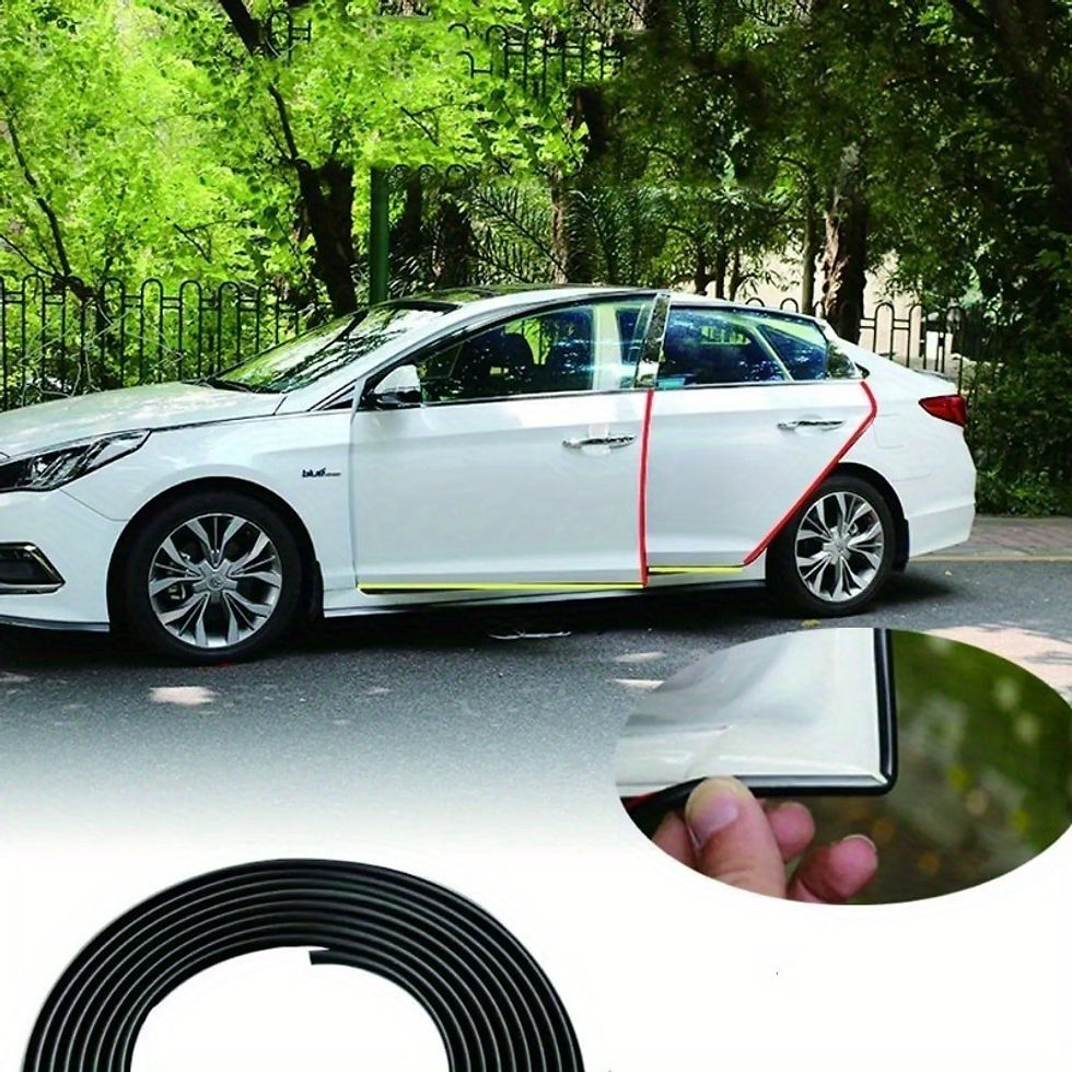 Thumbnail: Car Door Trips Rubber Edge Protective 10M Strips Side Doors Moldings Adhesive Sc