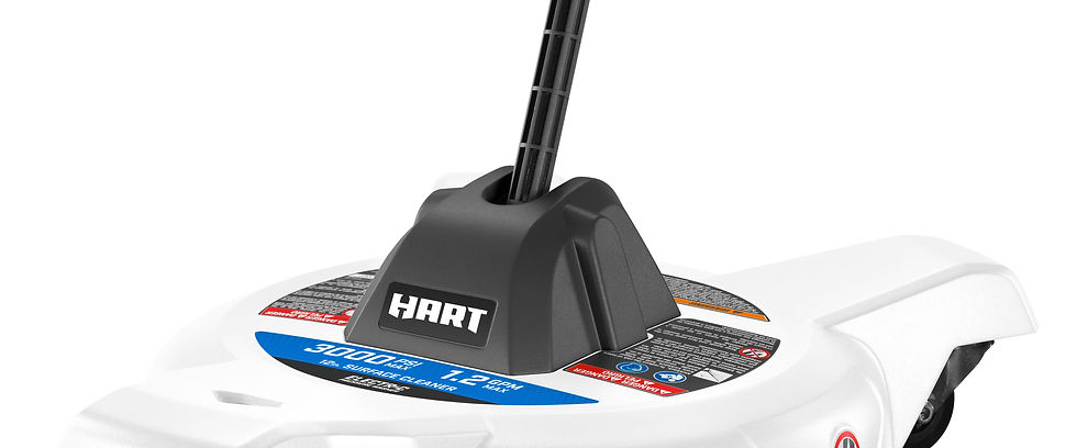 HART 12 in. 3000PSI Electric Pressure Washer Surface Cleaner with Casters