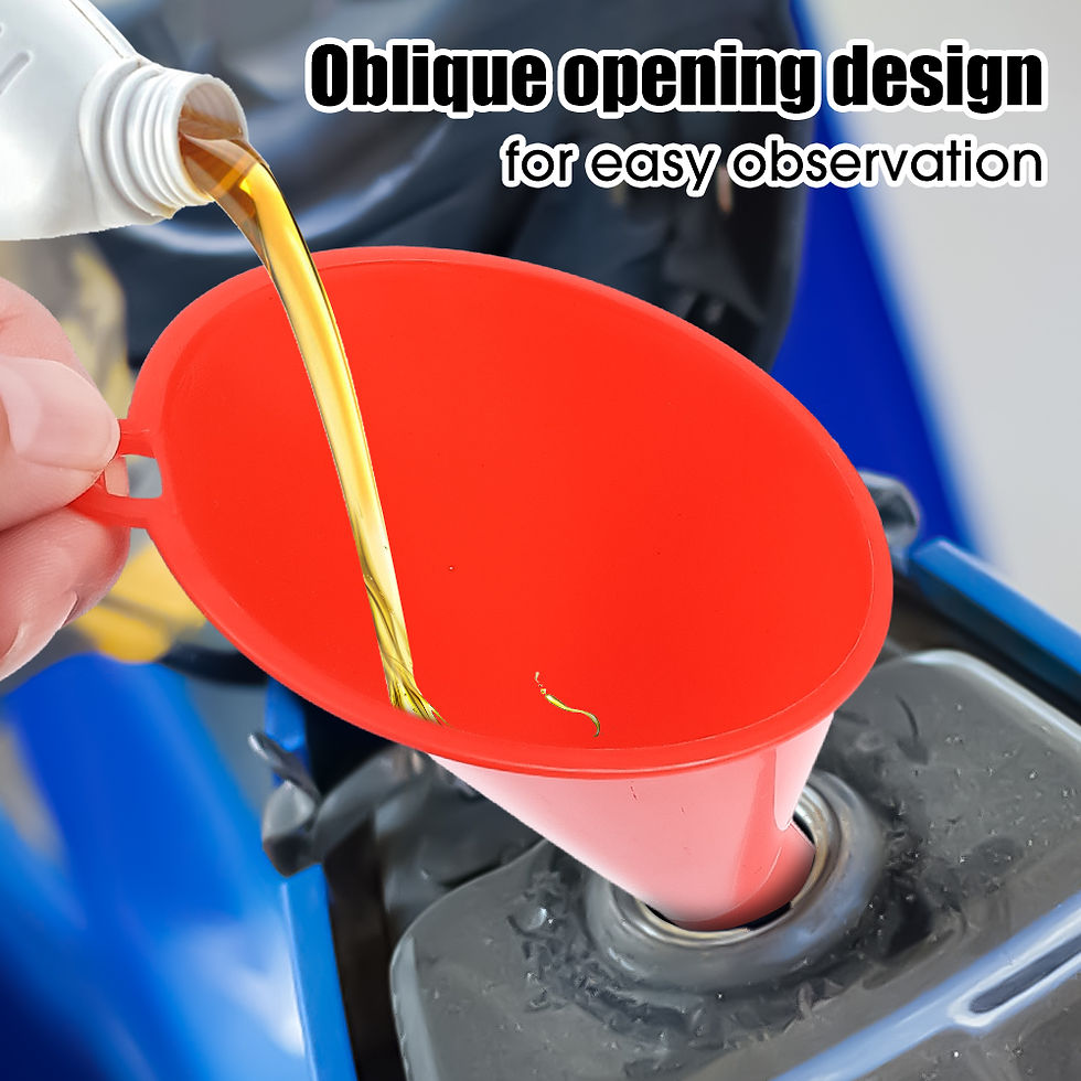 Thumbnail: Plastic Engine Funnel Motorcycle Car Refueling Tools Splashproof Car Long Spout