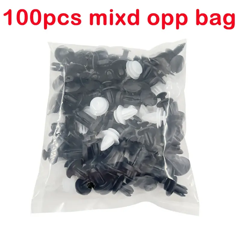 Thumbnail: 100pcs Car Accessories Mixed Auto Fastener Clip Push Retainer For Golf Mk4 Acces