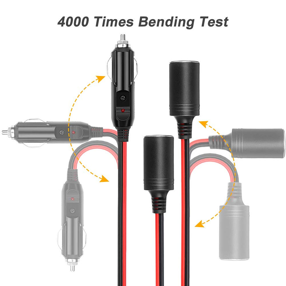 Thumbnail: Extractme 1 to 2 Car Cigarette Lighter Splitter Adapter Power Charger Port 12V 2