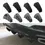 Thumbnail: New 4pcs Universal Car Carbon Fiber Pattern Modified Shark Fin Rear Spoiler Rear