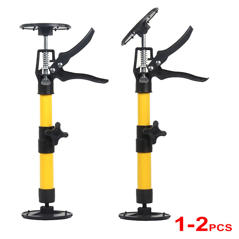 1-2Pcs Labor-Saving Jack Telescopic Support Rods Bar Drywall Door Lift Support C