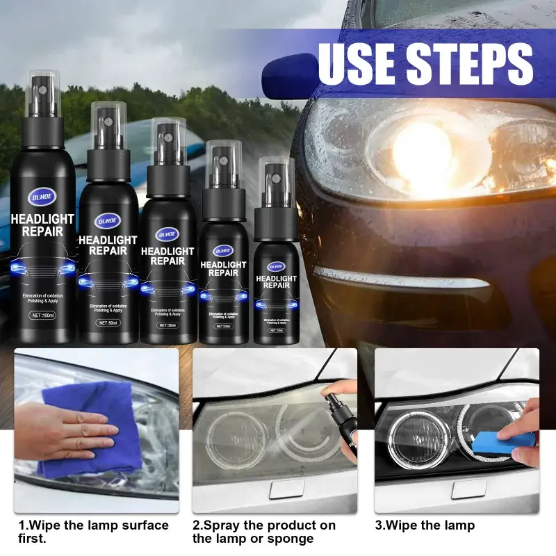 Thumbnail: Car Light Polishing Agent Scratch Remover Repair Fluid Headlight Renewal Polish
