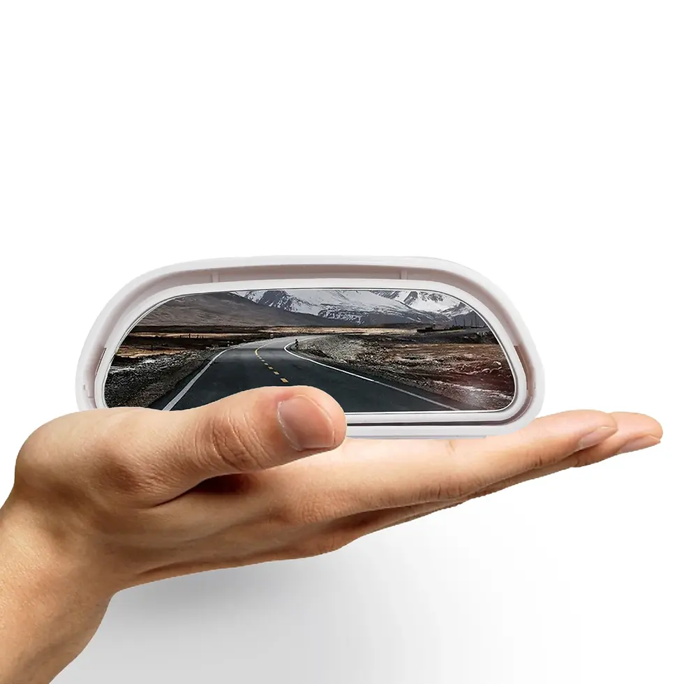 Thumbnail: White Blind Spot Mirror Car Reverse Parking Wide Angle Convex Rear View Mirror 3