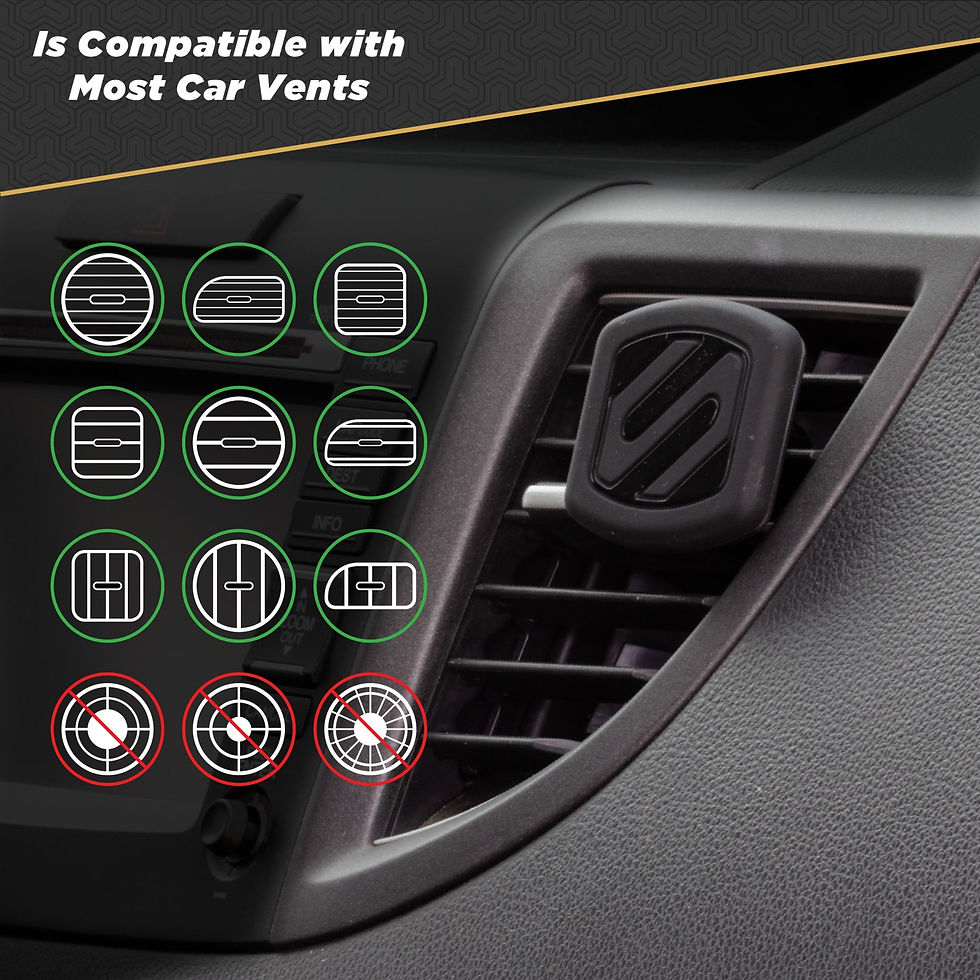 Thumbnail: Scosche Magdv-xtsp1 Magic Mount 2-in-1 Universal Vent Magnetic Phone/GPS Mo..