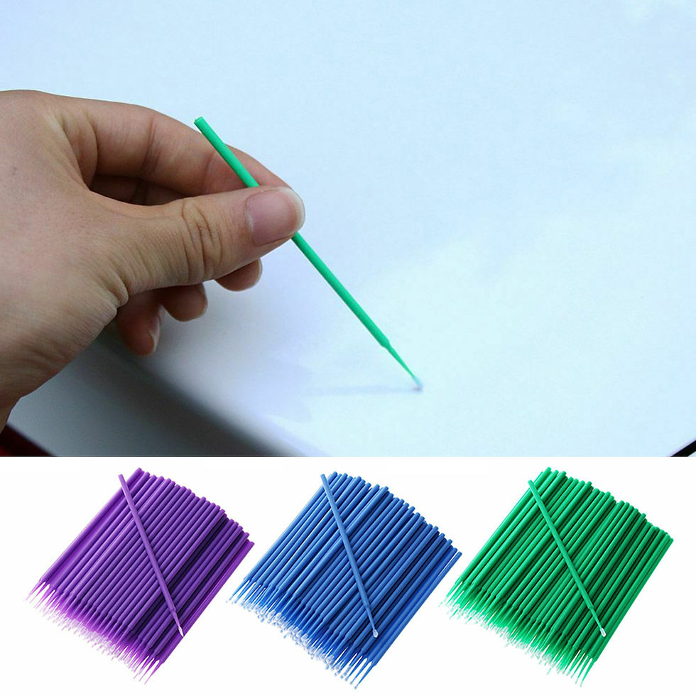 Thumbnail: 100 Pcs Paint Brushes Paint Touch-up Pen Disposable Dentistry Small Tip Applicat