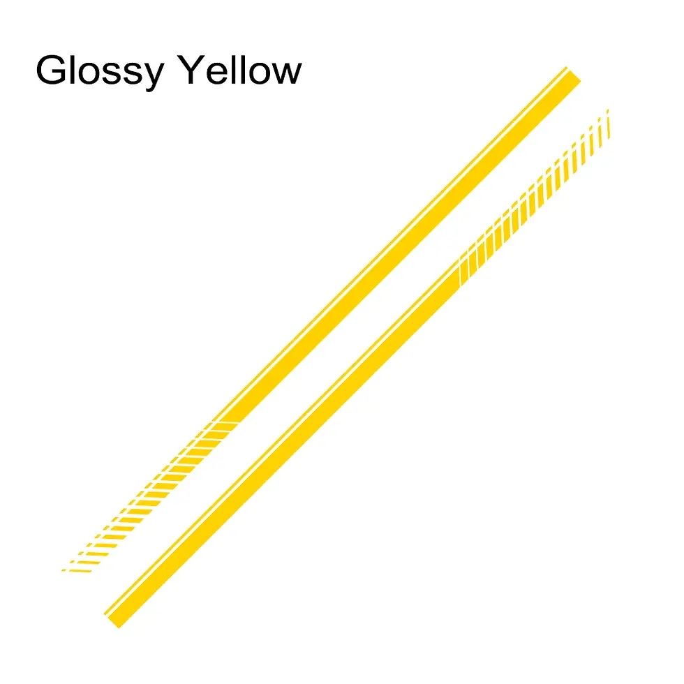 Thumbnail: 2PCS Car Door Waist Line Side Racing Stripes Decoration Stickers Auto Body Decor