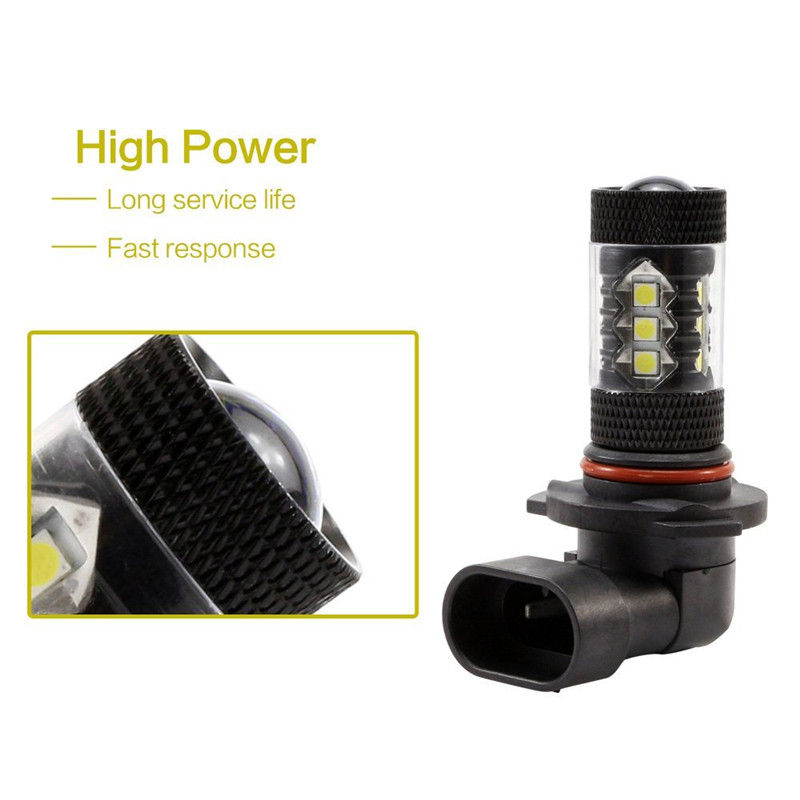 Thumbnail: 2Pcs H8 H11 H7 H7 H16 HB4 9006 HB3 9005 Fog Lights Bulb 12000LM 6000K White Car