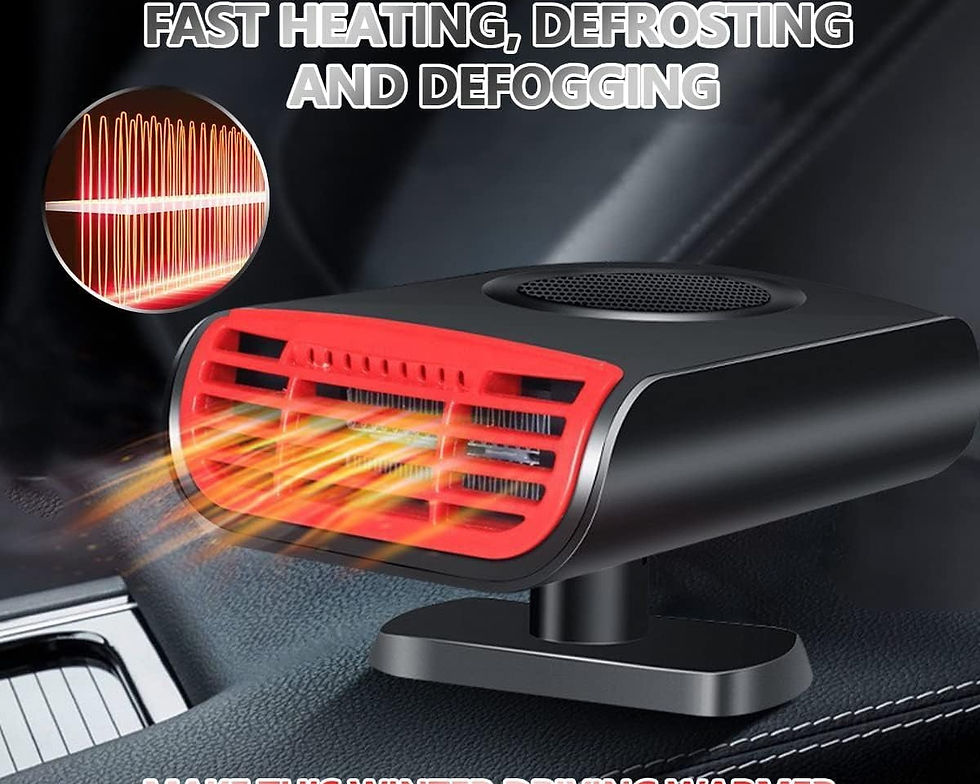 Thumbnail: Wiher Car Heater,12V 150W Portable Car Heater Defroster Fans, 2 in 1 Heatin..