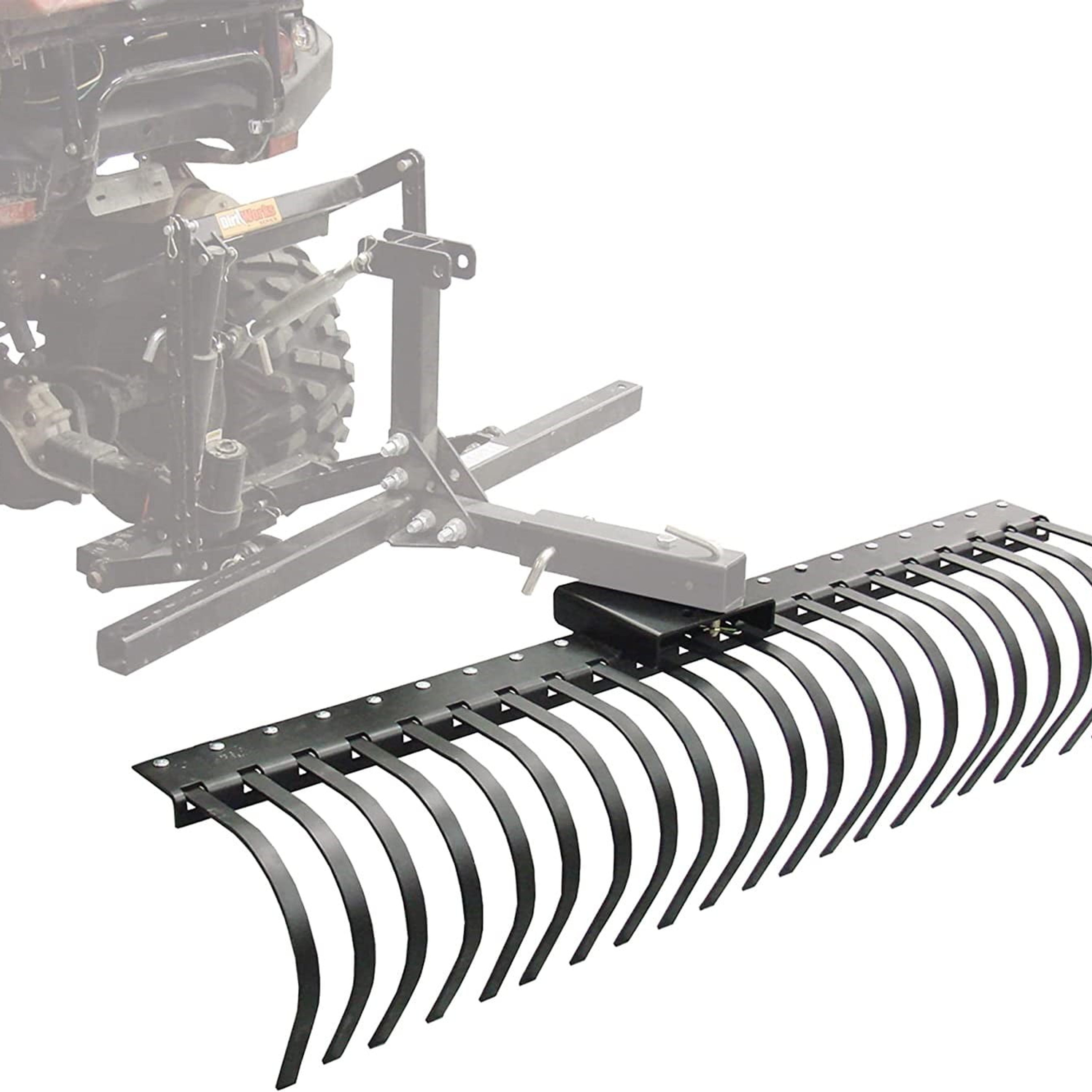 Kojem 5FT Pine Straw Rake Landscape Driveaway Lawn Yard Beach Cleaning for ..