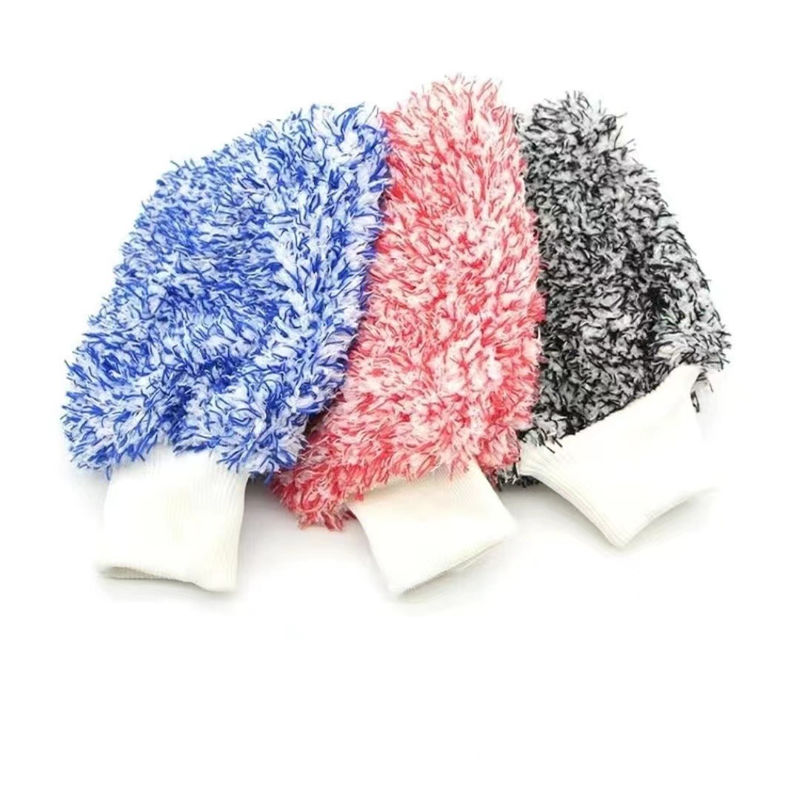 Cleaning Gloves Car Soft Microfiber Wash High Density Scratch Free Gloves Car Wa